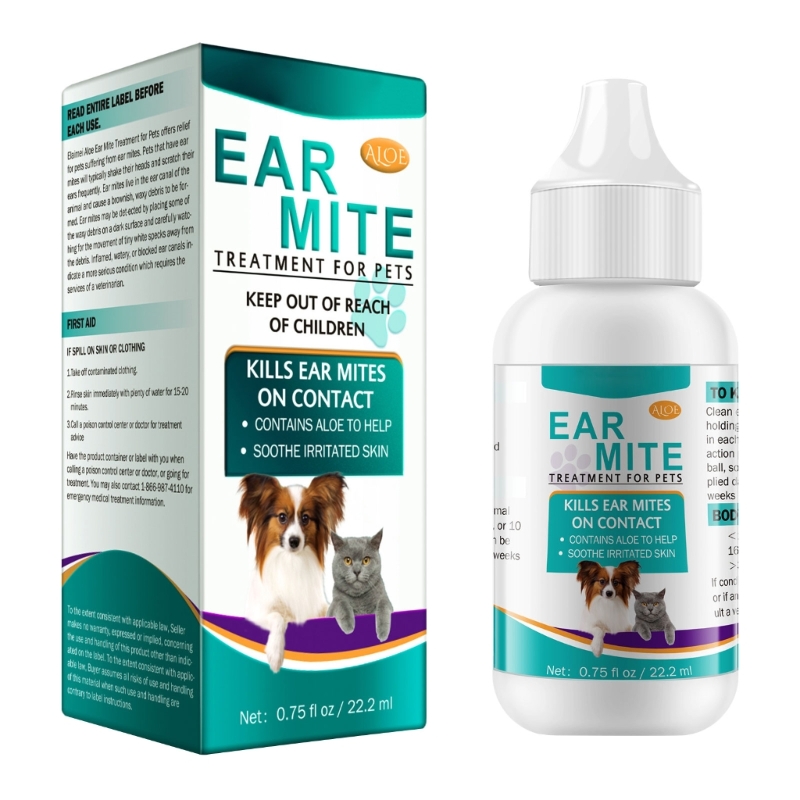Pet Ear Cleaner - Pet Ear Wash Ear MiteTreatment For