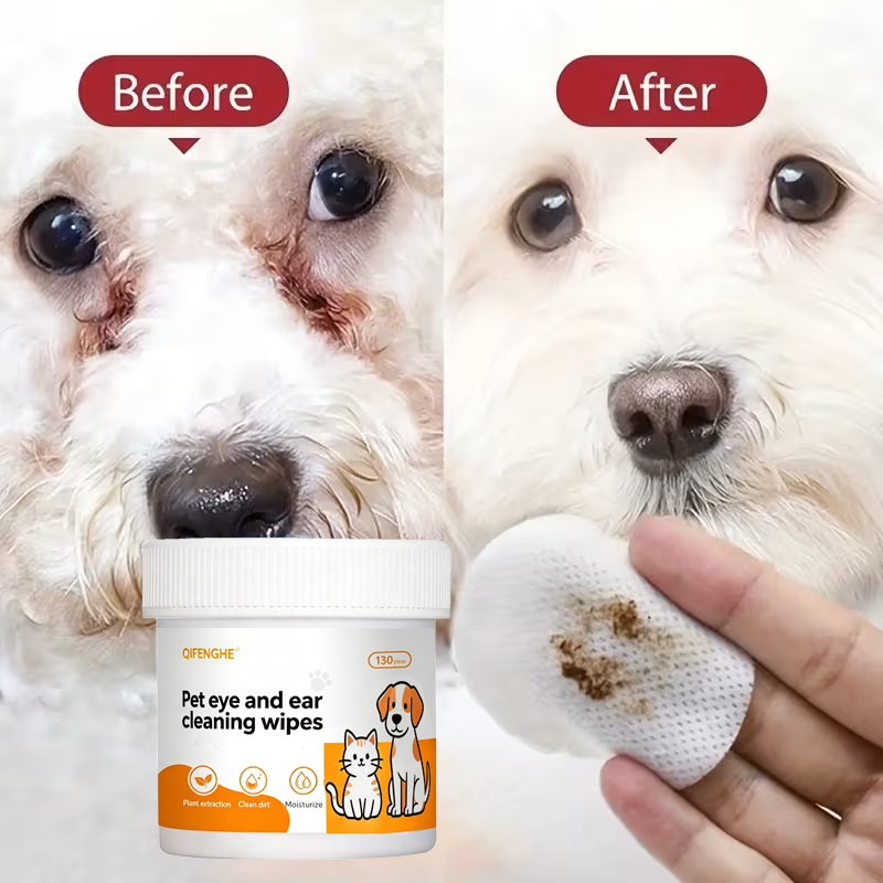 Pet Ear Cleaner - Pet Eye and Ear Cleaning Wipes