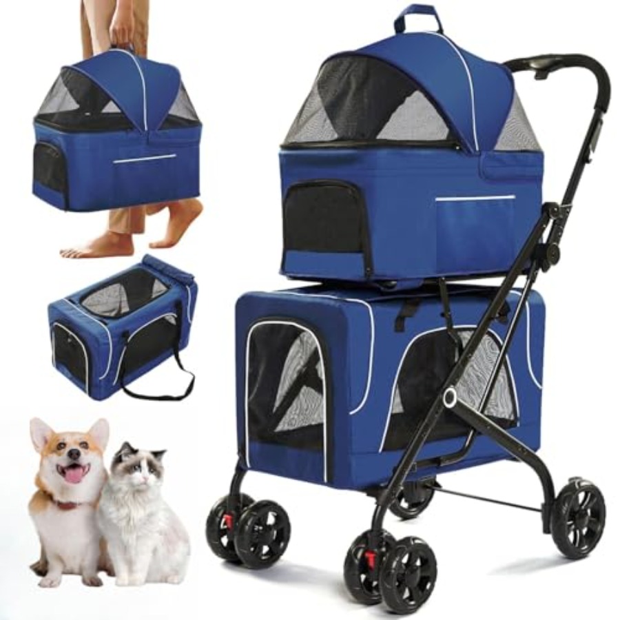Double Dog Stroller for 2 Dogs - огляд і ціна Pet Stroller Carrier