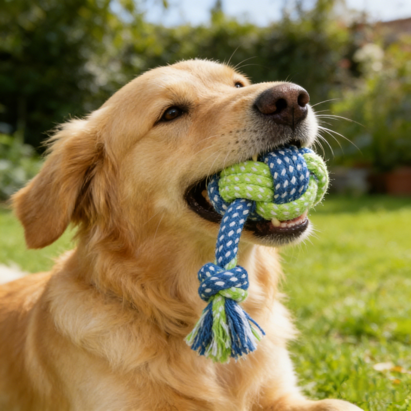 Interactive Cotton Rope Mini D - огляд і ціна Pet Dental Chew Toy