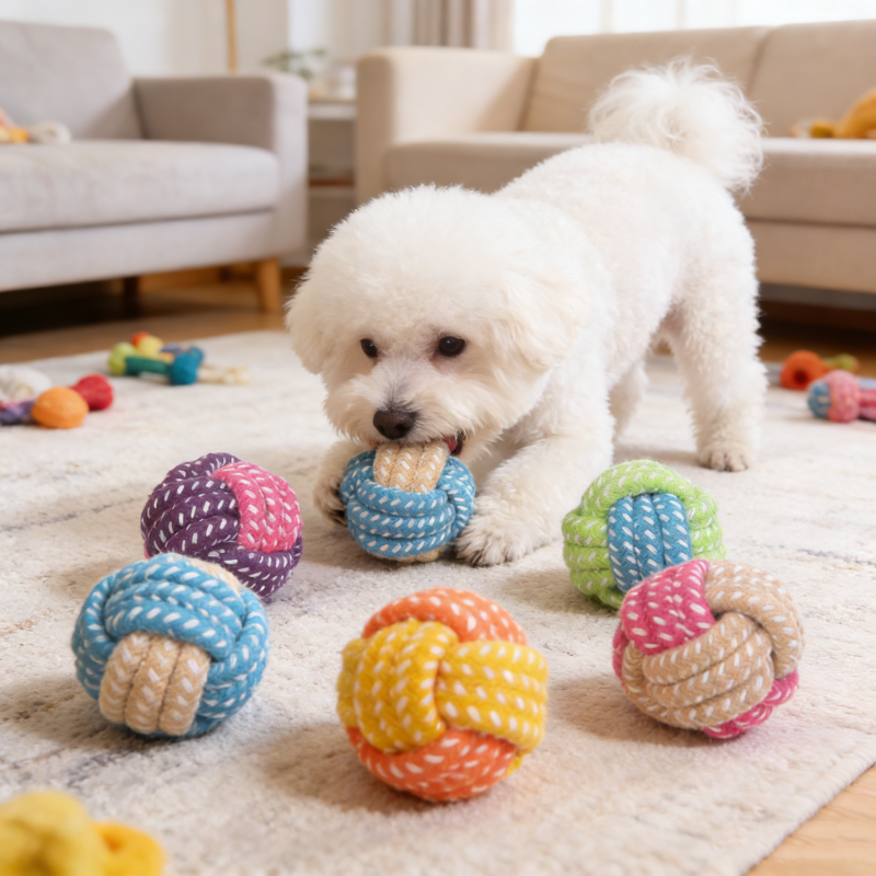 Interactive Cotton Rope Mini D - огляд і ціна Pet Dental Chew Toy