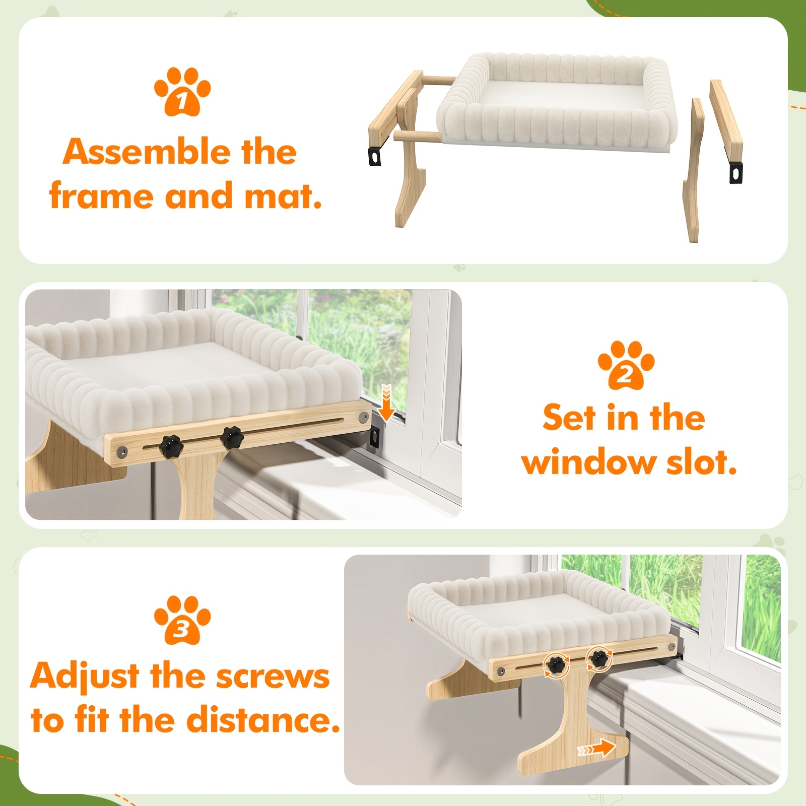 Cat Window Perch, Cat Hammock  - огляд і ціна Cat Window Perch