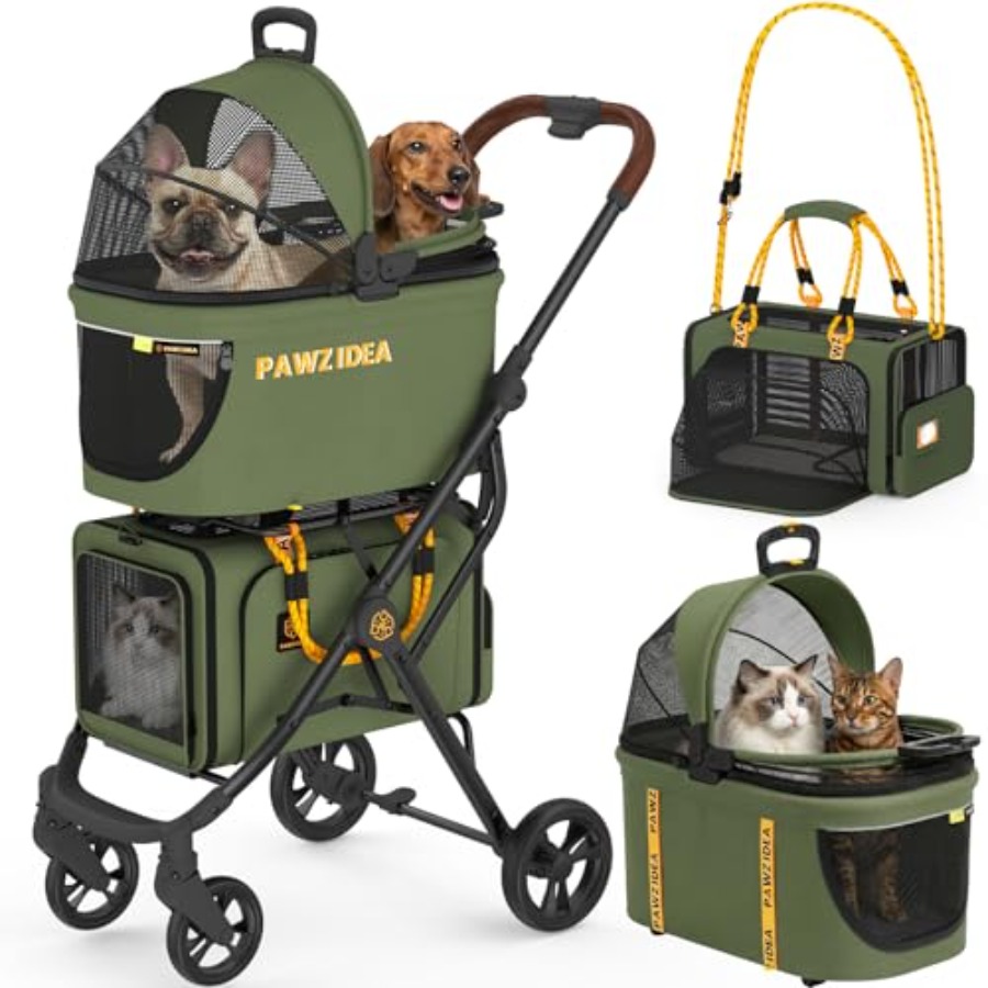 Double pet stroller for travel - огляд і ціна Pet Stroller Carrier