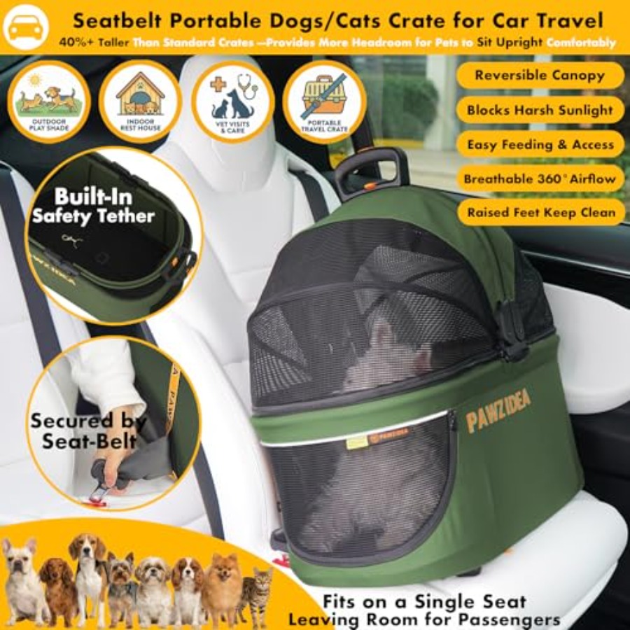 Double pet stroller for travel - огляд і ціна Pet Stroller Carrier