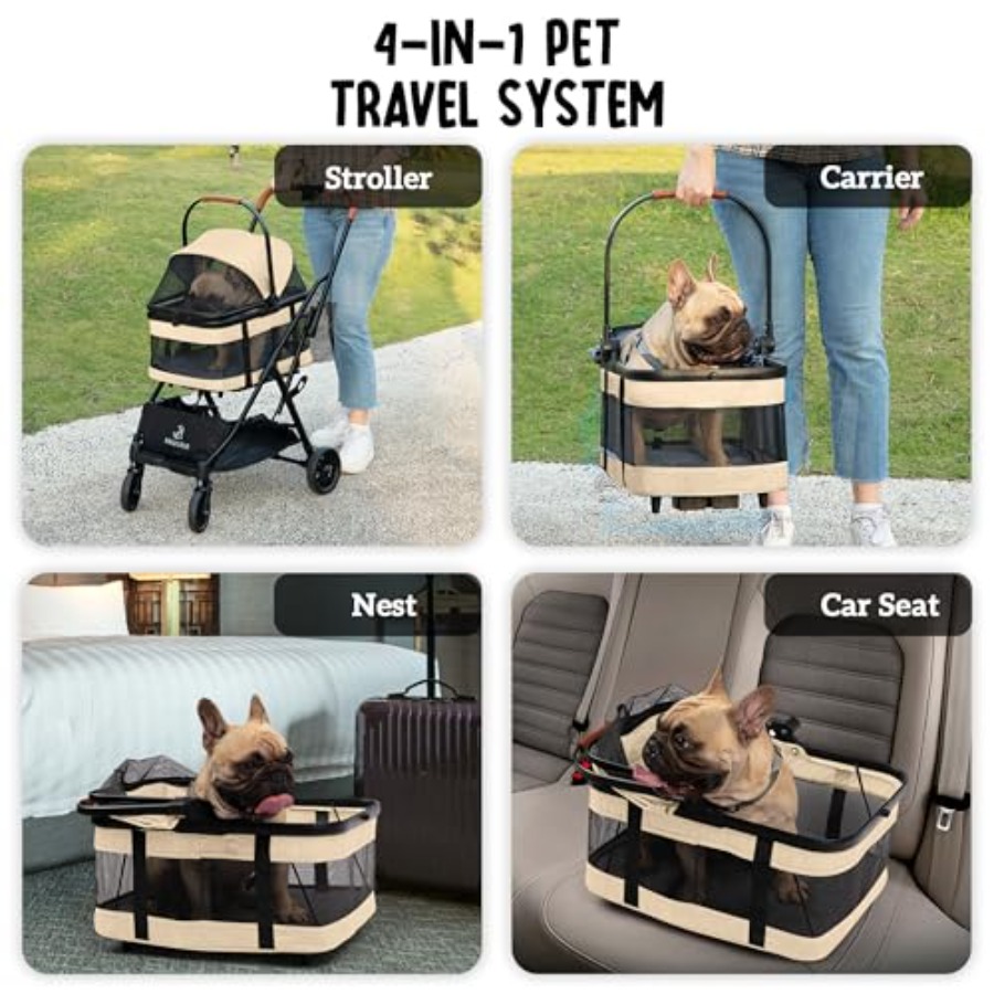 Pet Stroller with Detachable C - огляд і ціна Pet Stroller Carrier