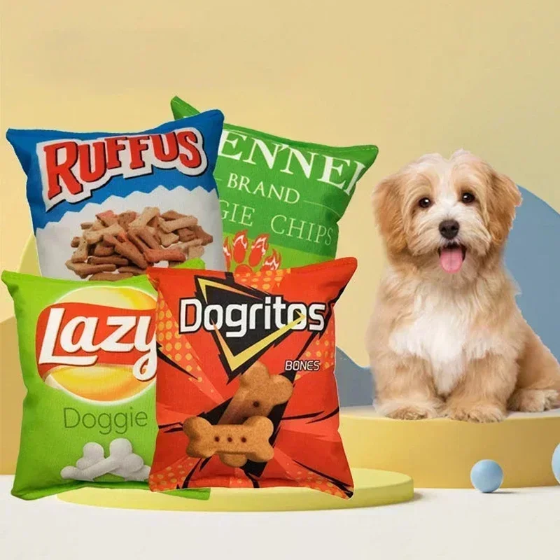 Potato Chip Bag Funny Dog Toys - огляд і ціна Pet Dental Chew Toy
