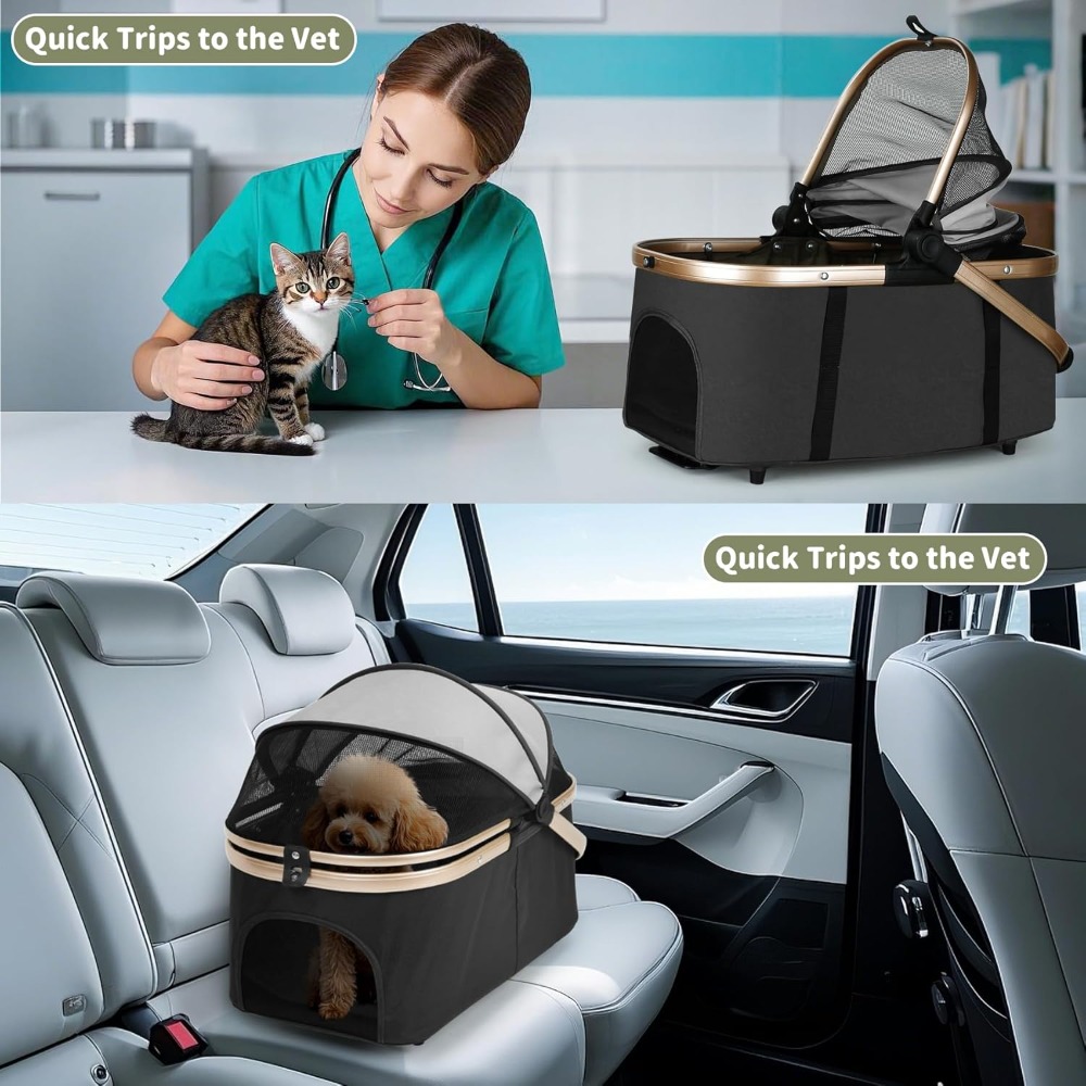 Double Pet Stroller for Dogs & - огляд і ціна Pet Stroller Carrier