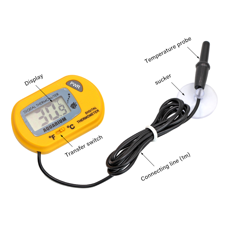 Fish Tank Thermometer LCD Digi - огляд і ціна Pet Supplies Fish