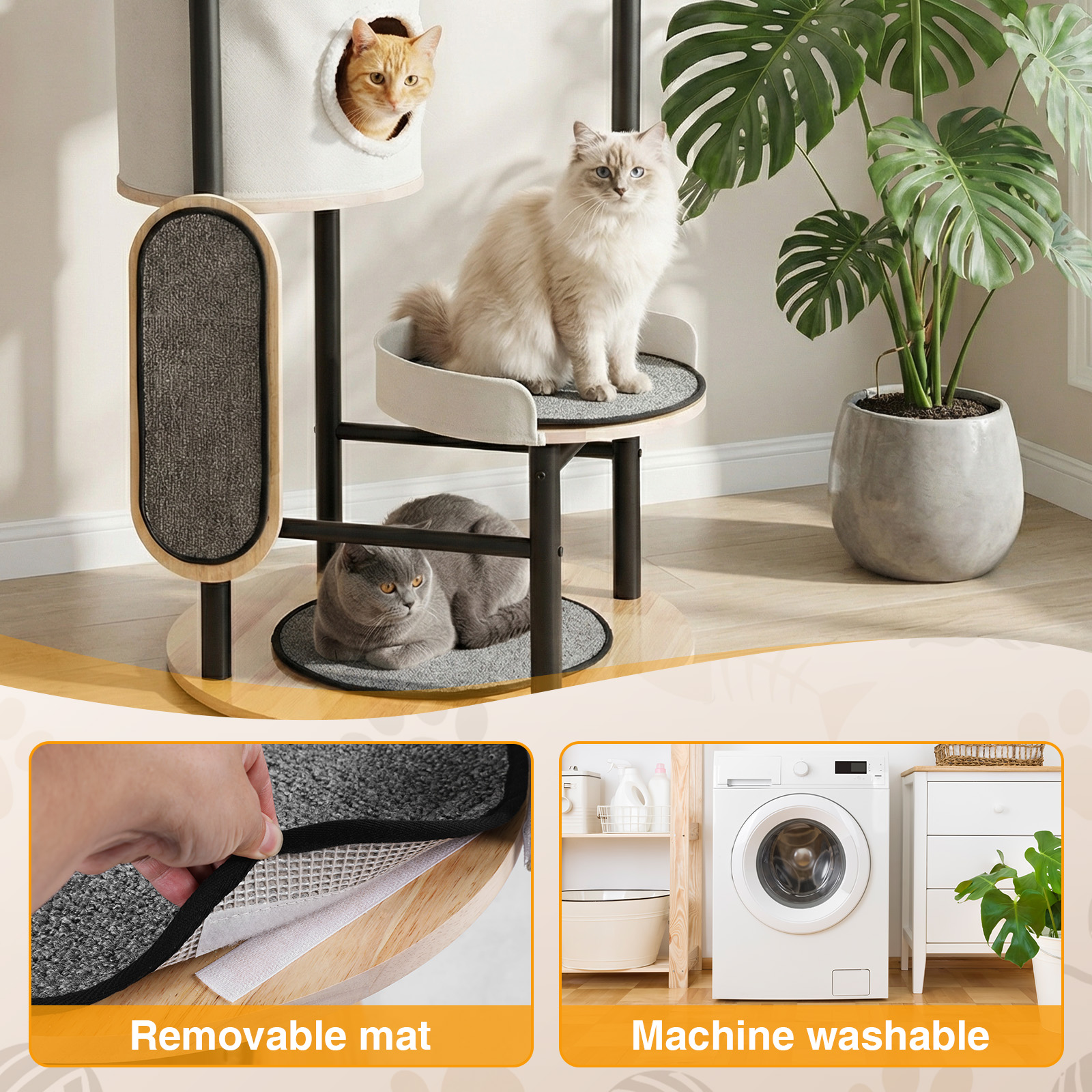 66-Inch Cat Tree with Scratchi - огляд і ціна Pet X Supplies & Tack Howell