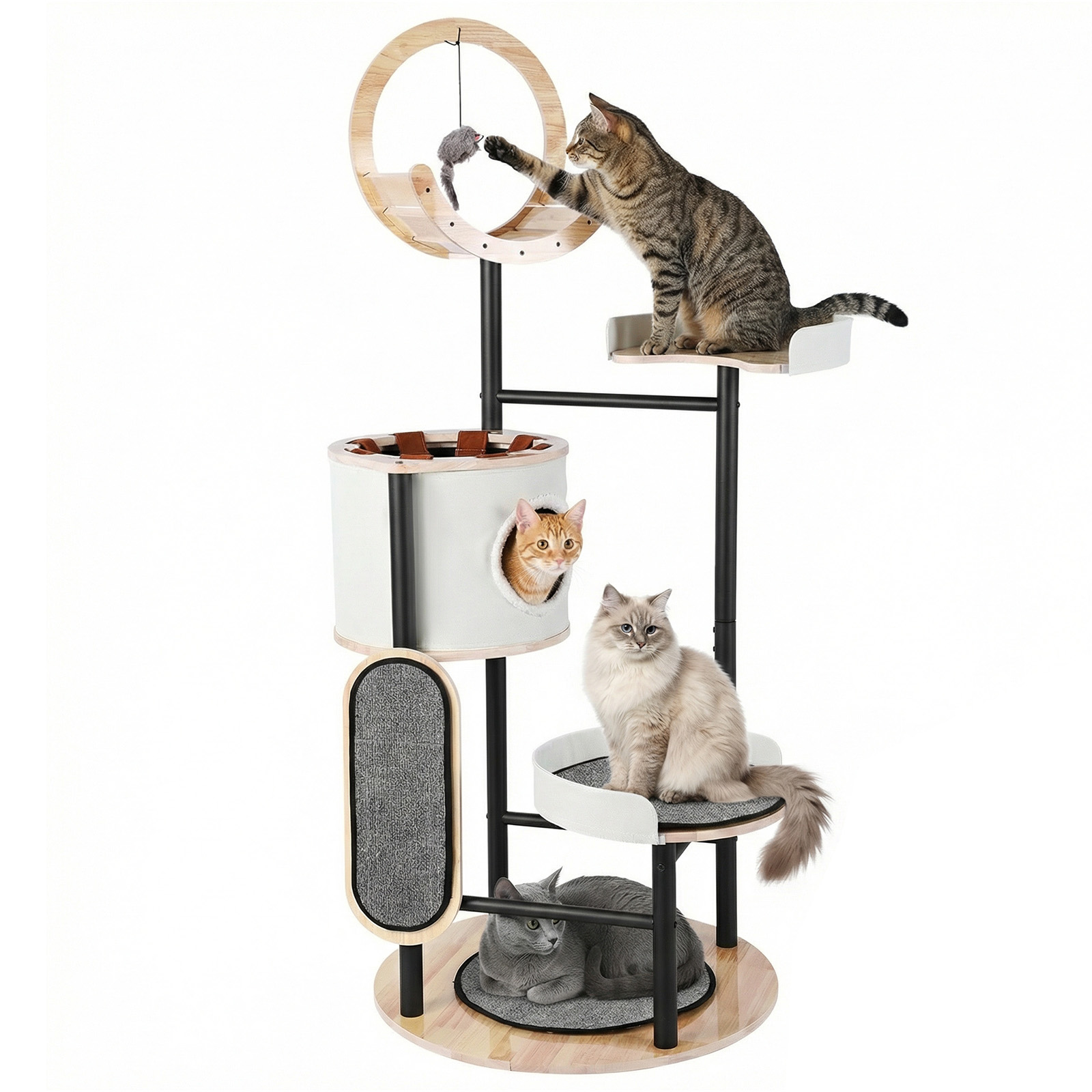 66-Inch Cat Tree with Scratchi - огляд і ціна Pet X Supplies & Tack Howell