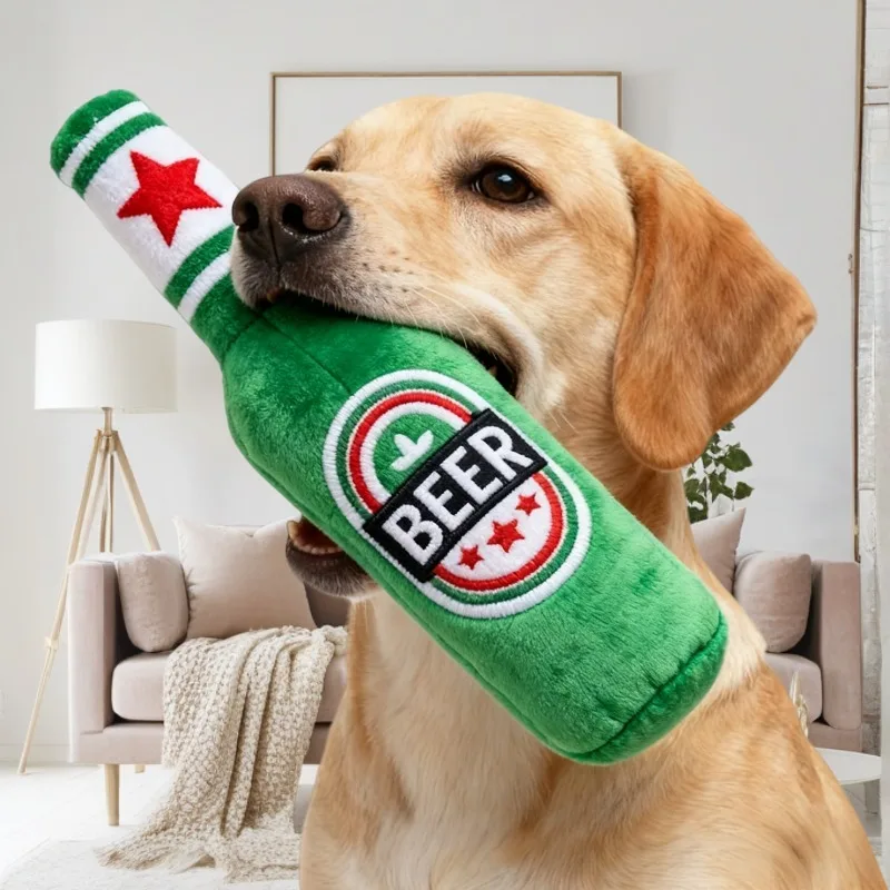 Bite-Resistant Beer Bottle Dog - огляд і ціна Pet Dental Chew Toy