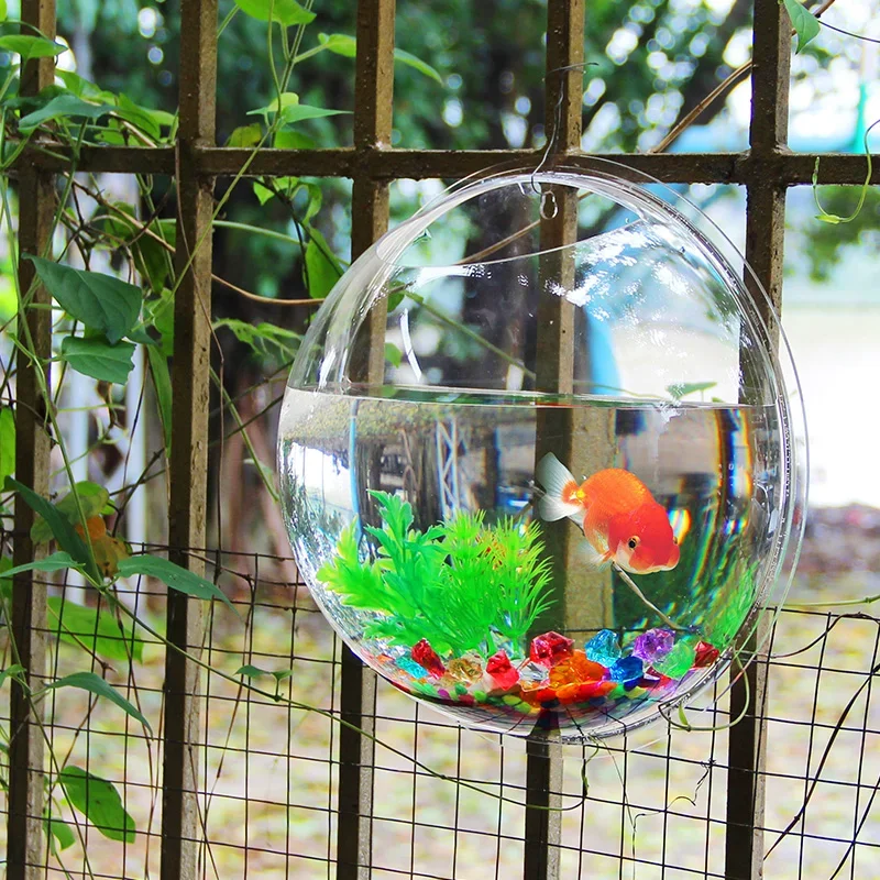 Acrylic Fish Bowl Wall Hanging - огляд і ціна Pet Supplies Fish