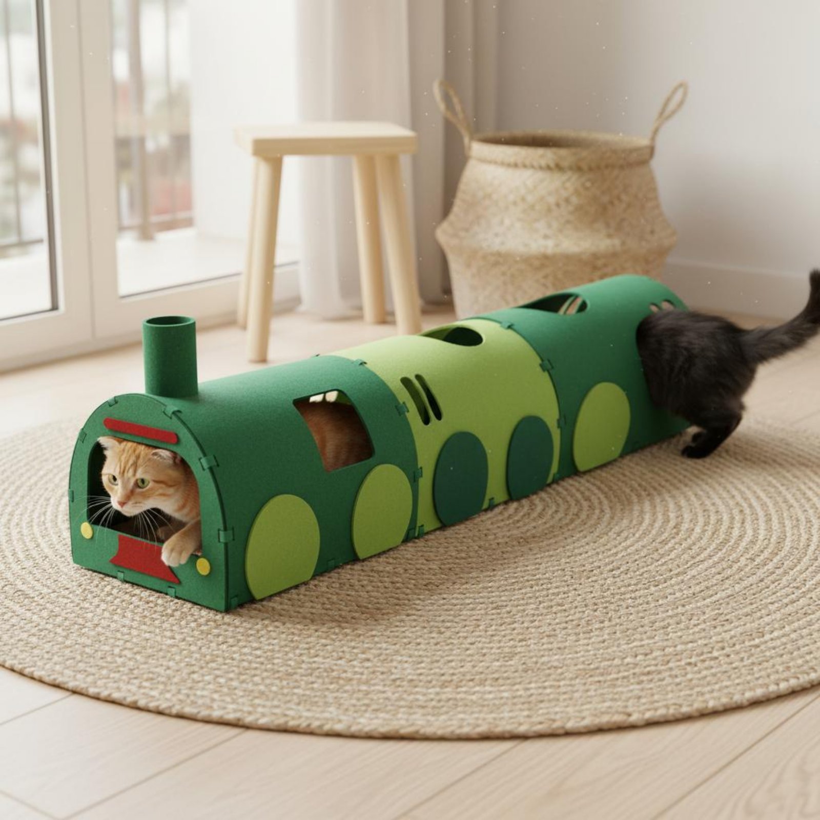 Train Shaped Cat Tunnel 2-in-1 - огляд і ціна Pet Supplies Young