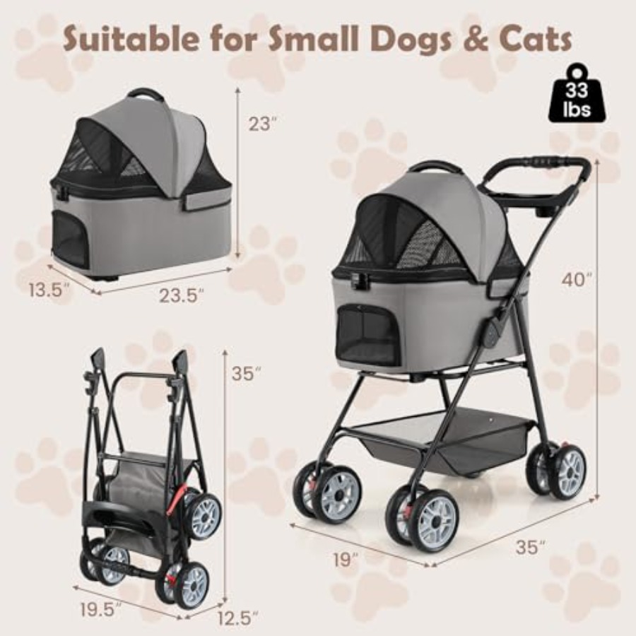 Pet stroller for outdoor use,  - огляд і ціна Pet Stroller Carrier