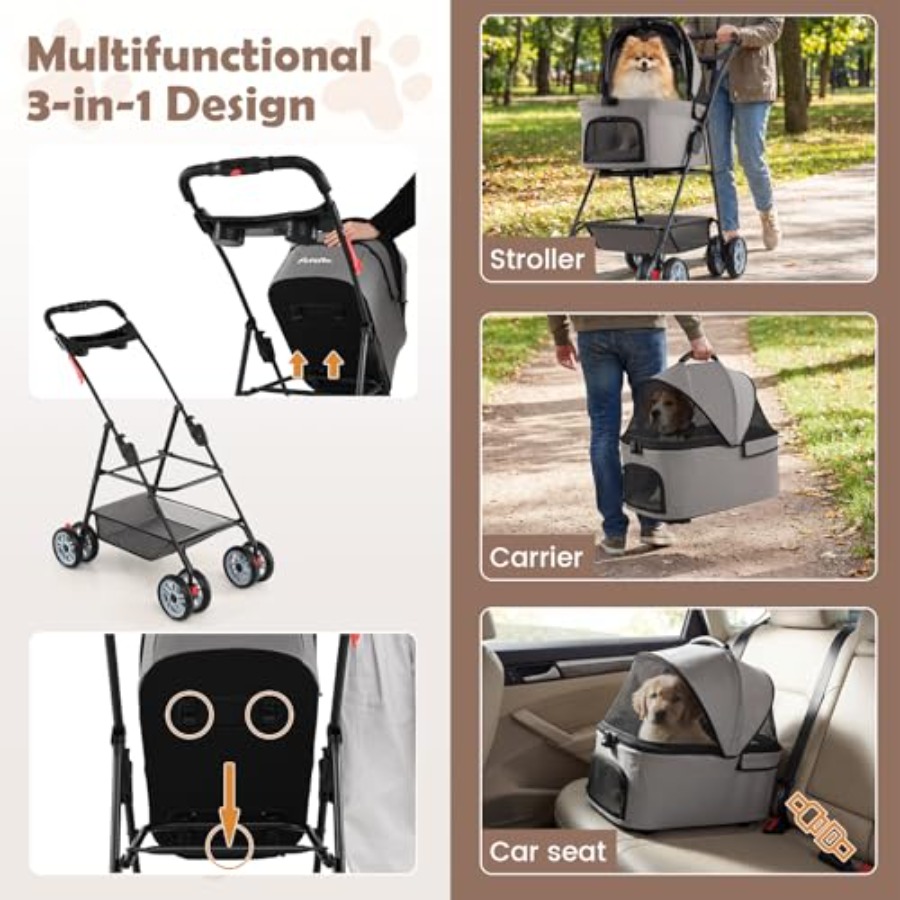 Pet stroller for outdoor use,  - огляд і ціна Pet Stroller Carrier