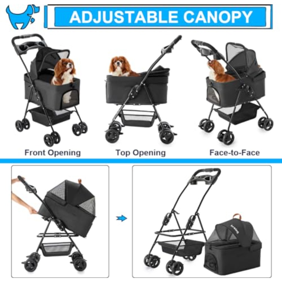 3-in-1 Pet Stroller for Small  - огляд і ціна Pet Stroller Carrier