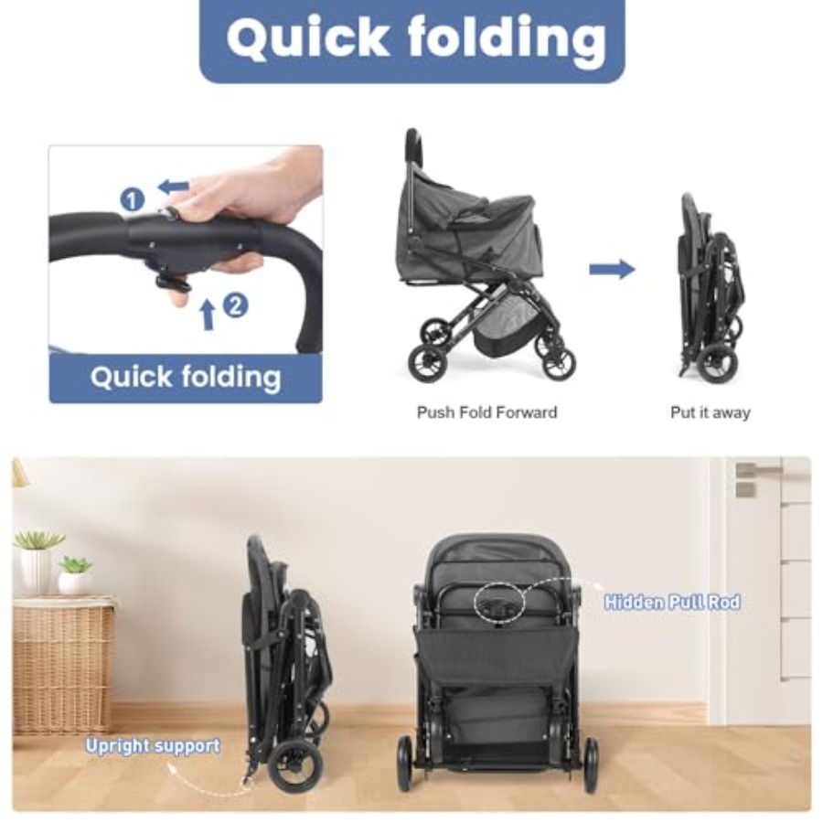 Pet Stroller for Medium Small  - огляд і ціна Pet Stroller Carrier