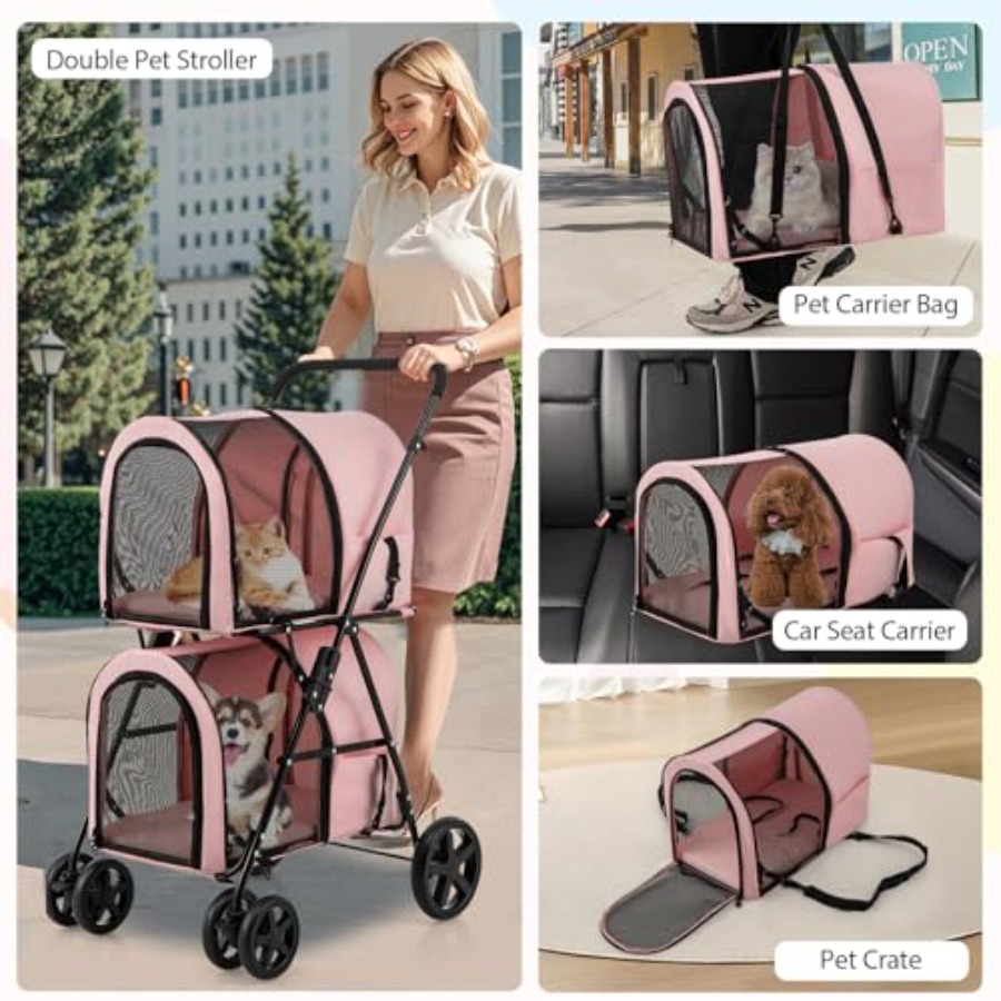 Pet stroller for small to medi - огляд і ціна Pet Stroller Carrier