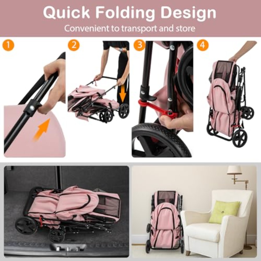 Pet stroller for small to medi - огляд і ціна Pet Stroller Carrier