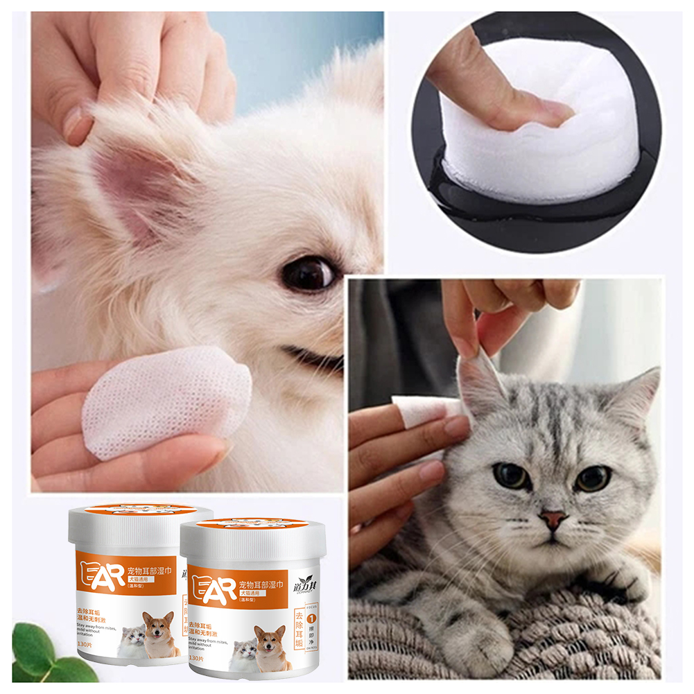 130pcs Eye Wipe For Dogs Cats, - огляд і ціна Pet Ear Cleaner