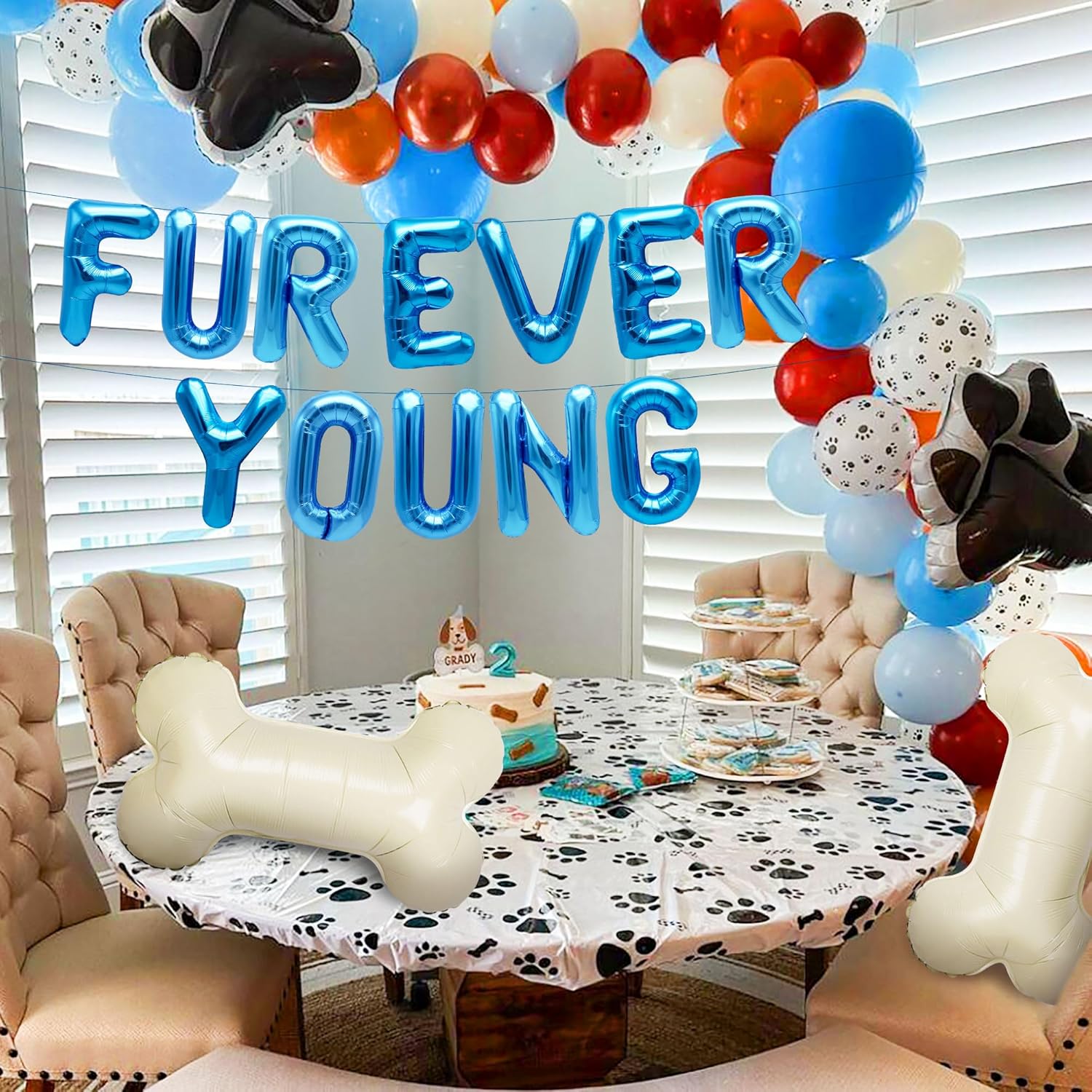 15 PCS Blue Dog Birthday Party - огляд і ціна Pet Supplies Young