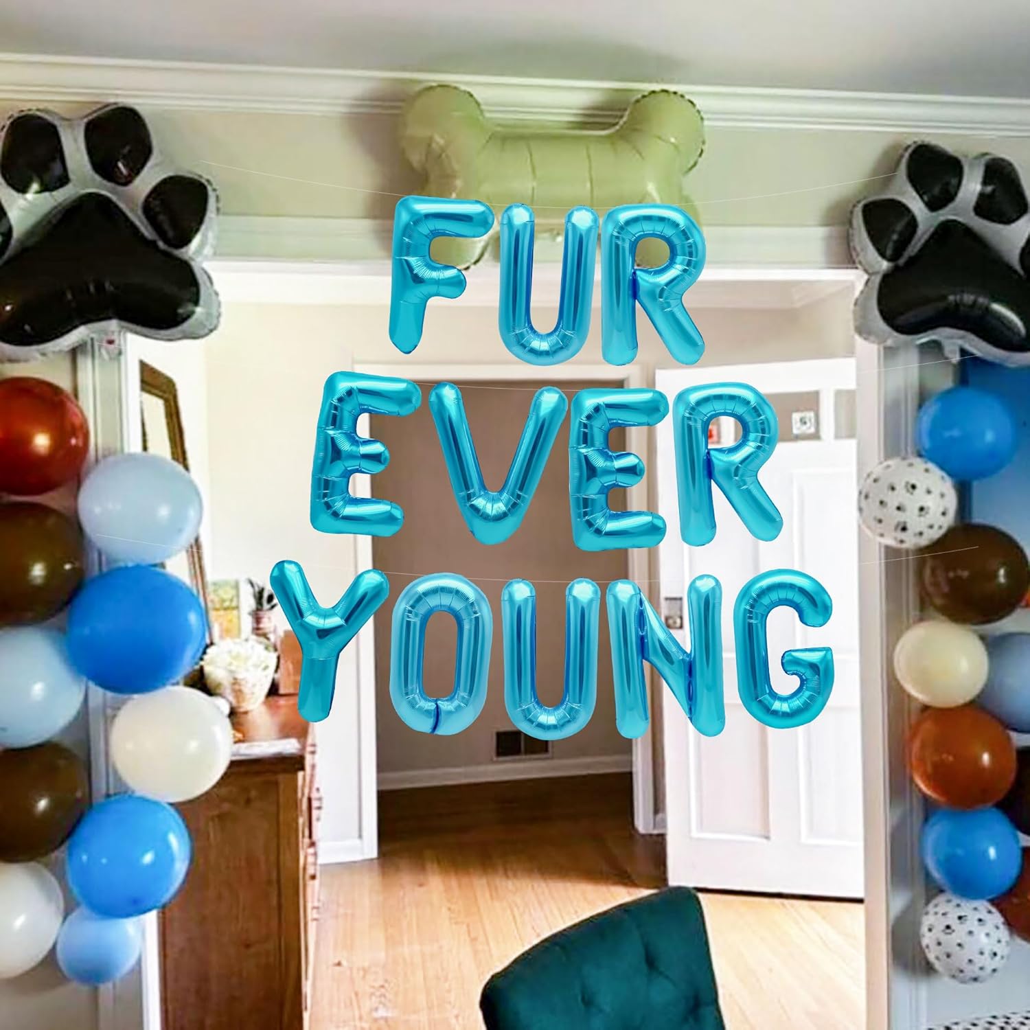 15 PCS Blue Dog Birthday Party - огляд і ціна Pet Supplies Young