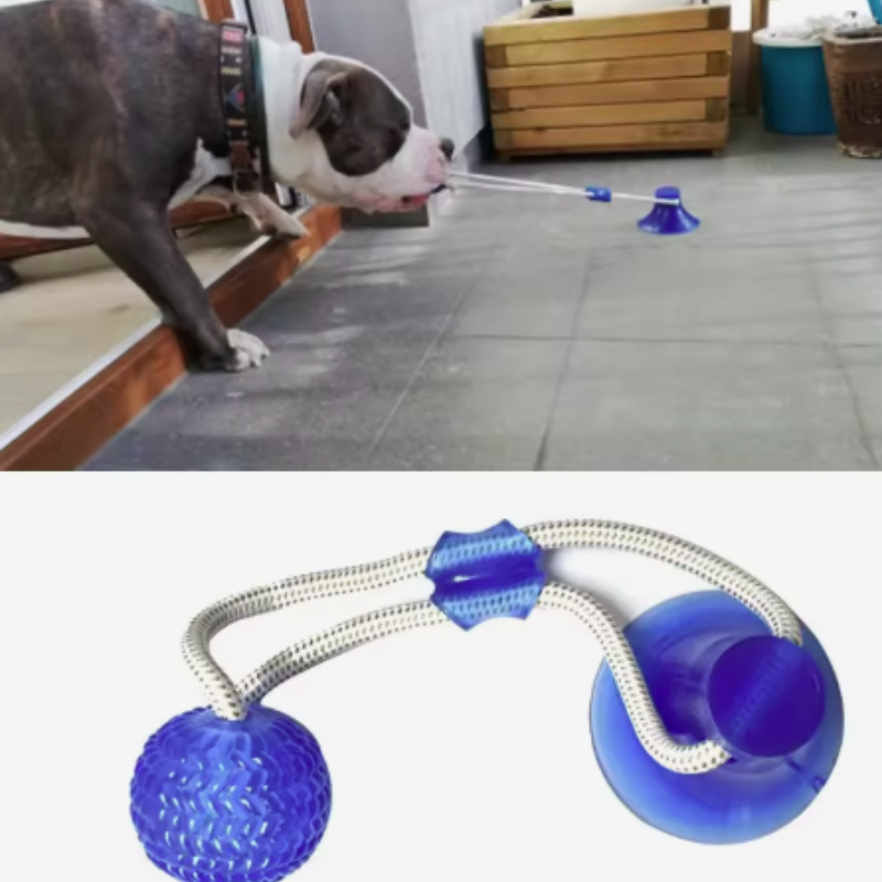 Pet Toy Rubber Suction Cup Bal - огляд і ціна Pet Dental Chew Toy