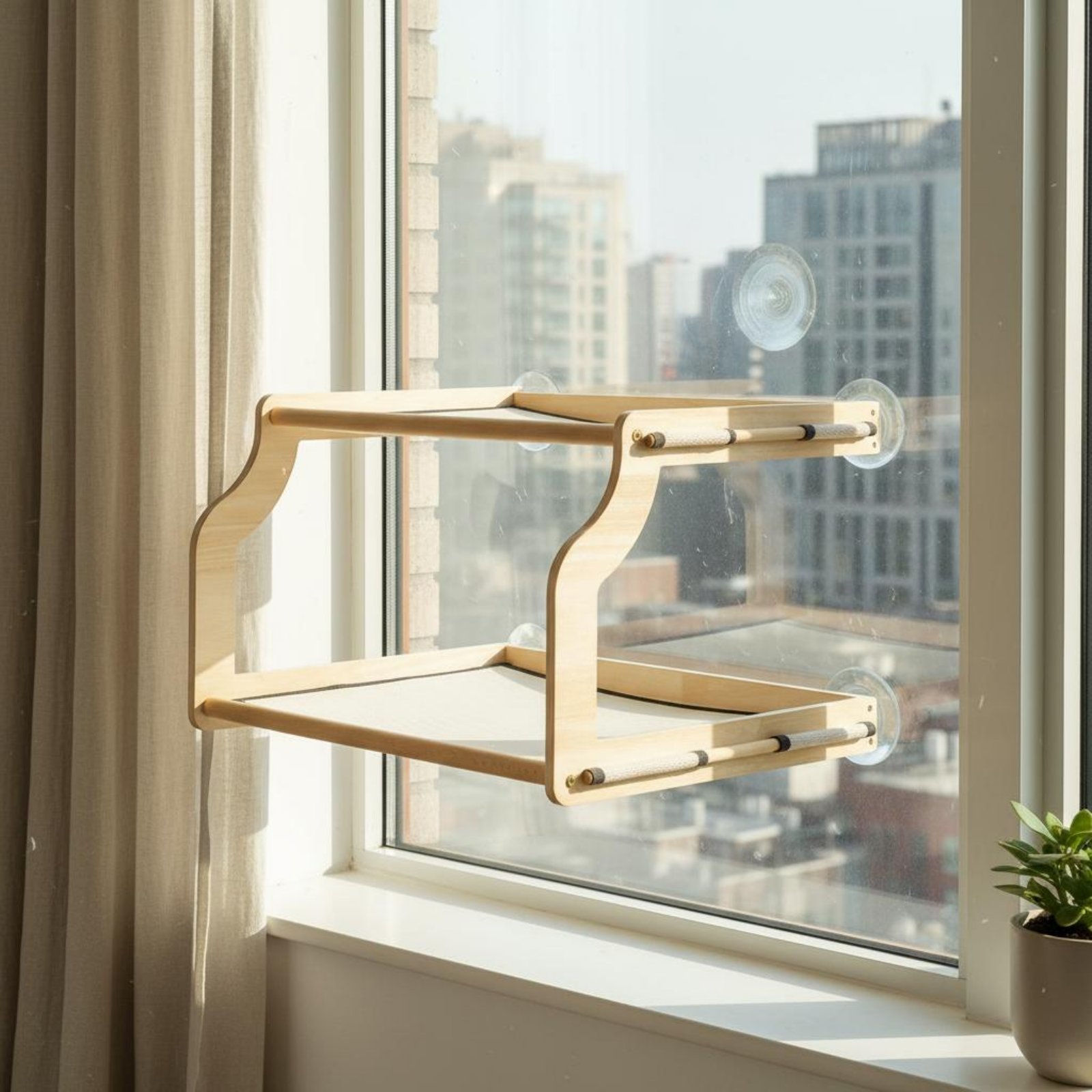 Window Mounted Cat Bed Easy-Mo - огляд і ціна Cat Window Perch