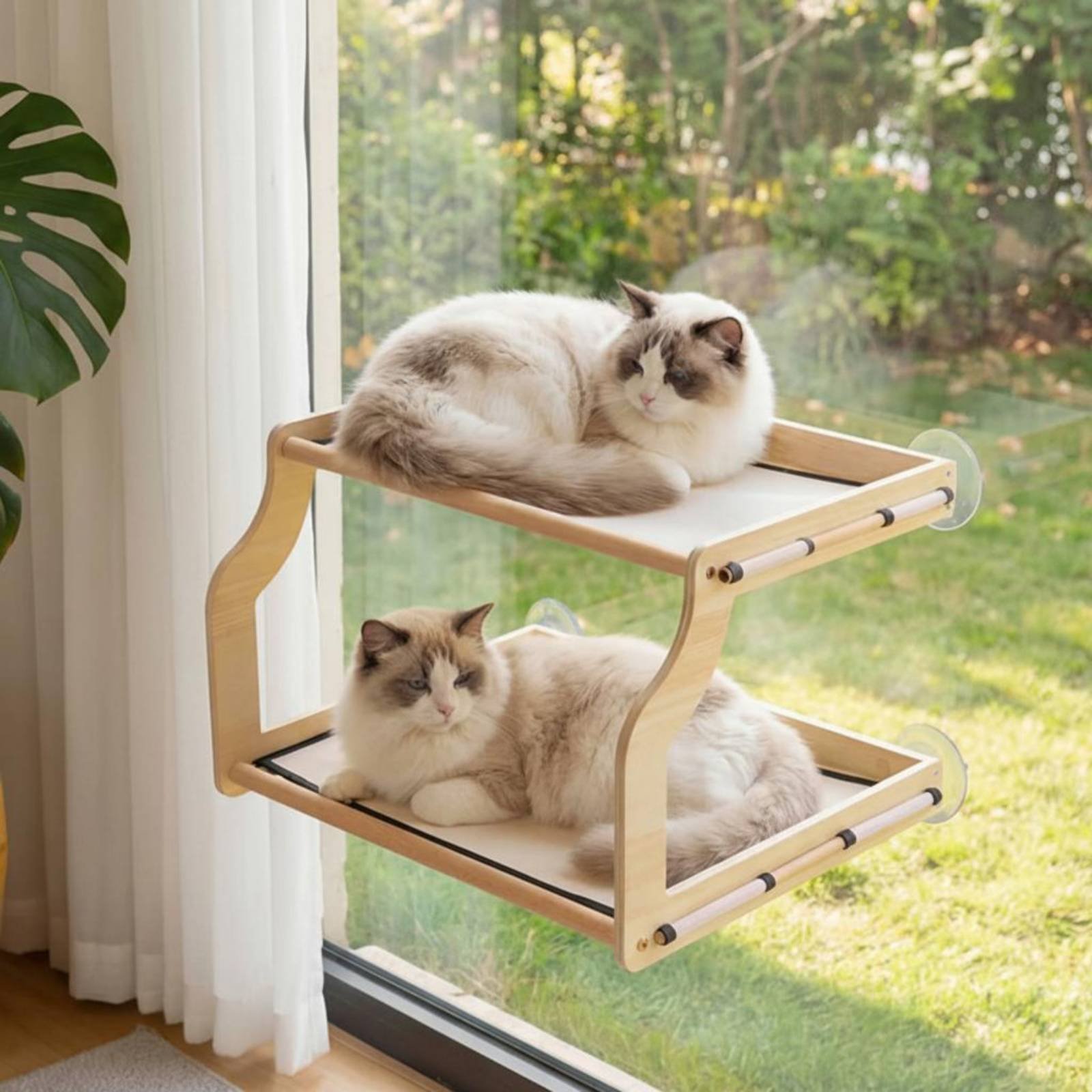 Window Mounted Cat Bed Easy-Mo - огляд і ціна Cat Window Perch