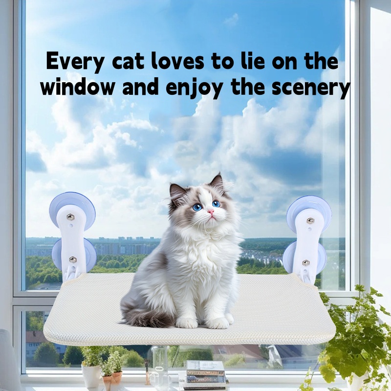 Double Suction Cup Cat Window  - огляд і ціна Cat Window Perch