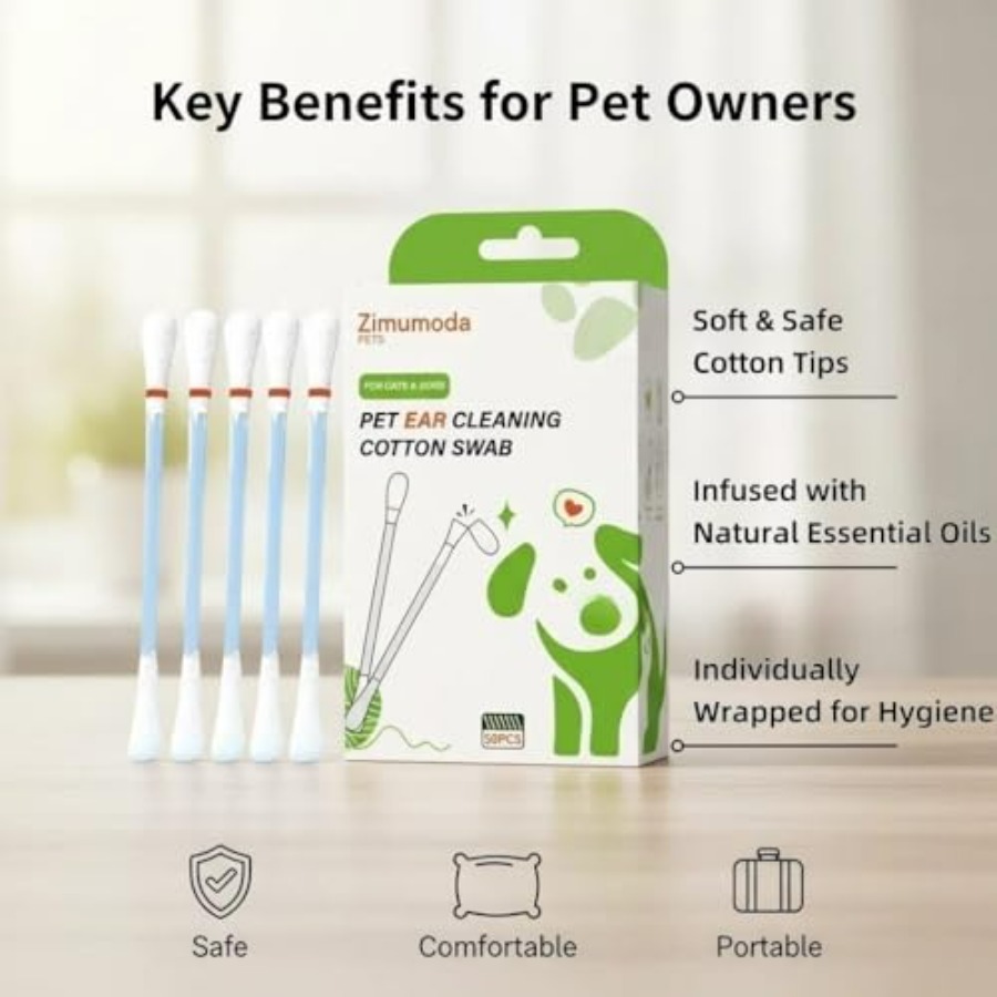 50 Pcs 2-in-1 Pet Ear Cleaning - огляд і ціна Pet Ear Cleaner