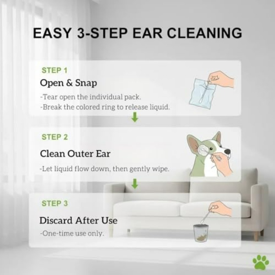 50 Pcs 2-in-1 Pet Ear Cleaning - огляд і ціна Pet Ear Cleaner