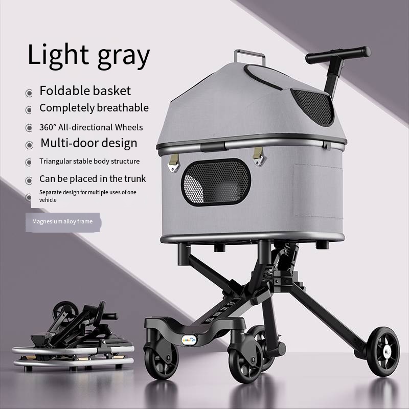 Magnesium alloy body pet strol - огляд і ціна Pet Stroller Carrier