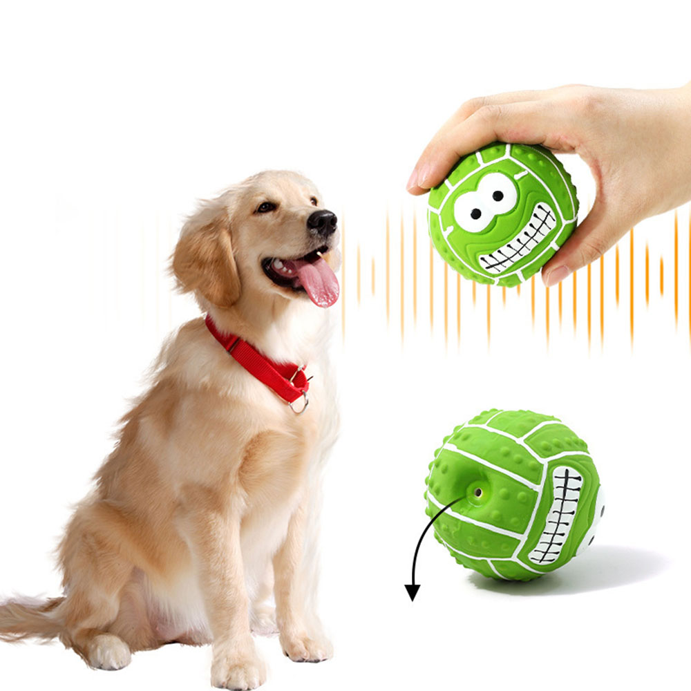 Smiley Face Latex Squeaky Toy  - огляд і ціна Pet Dental Chew Toy