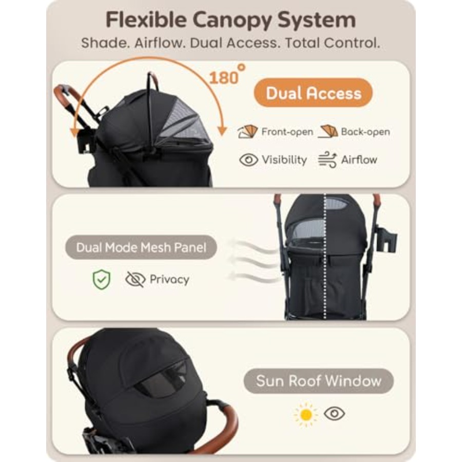 Pet stroller for small/medium  - огляд і ціна Pet Stroller Carrier