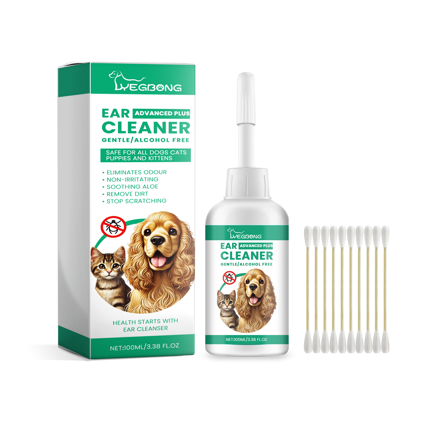 Pet Ear Cleaner, Pet Cat And D - огляд і ціна Pet Ear Cleaner