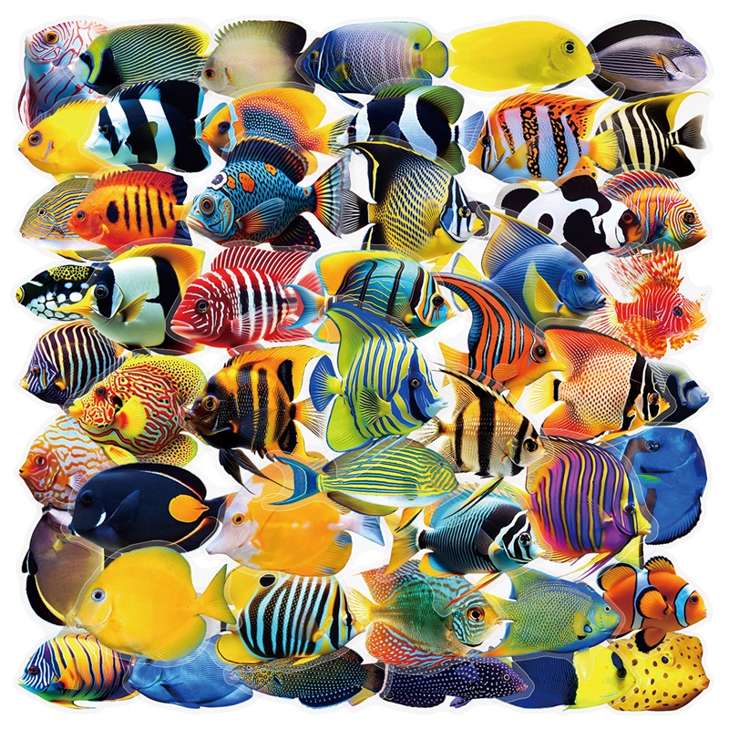 50PCS Colored Tropical Fish PE - огляд і ціна Pet Supplies Fish
