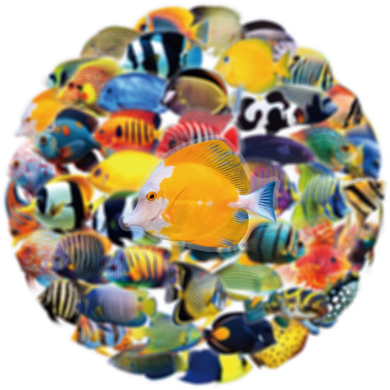 50PCS Colored Tropical Fish PE - огляд і ціна Pet Supplies Fish