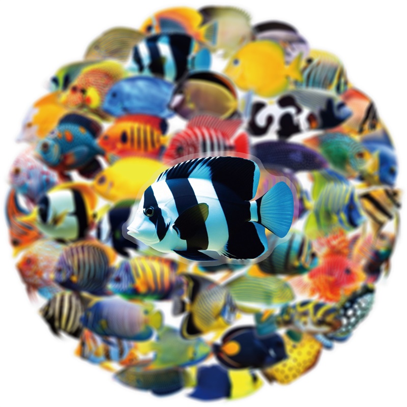 50PCS Colored Tropical Fish PE - огляд і ціна Pet Supplies Fish