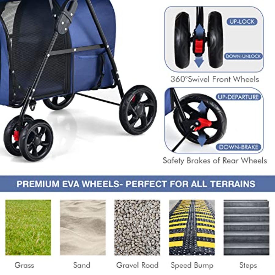 Pet stroller for small to medi - огляд і ціна Pet Stroller Carrier