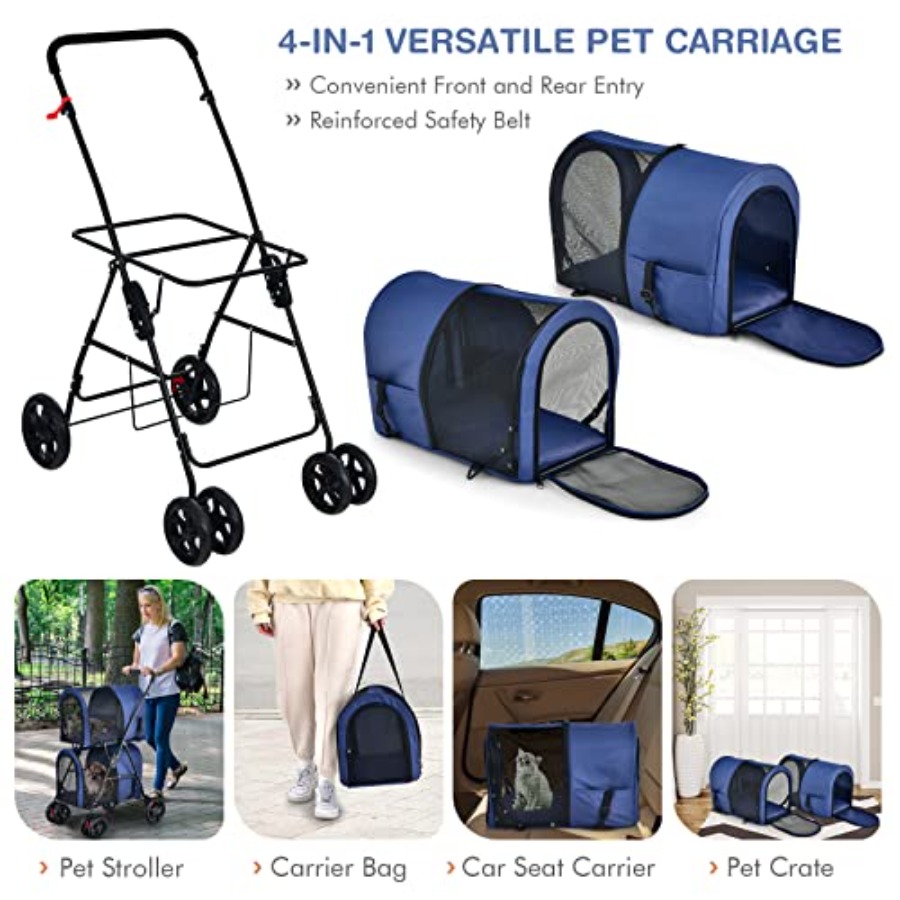 Pet stroller for small to medi - огляд і ціна Pet Stroller Carrier