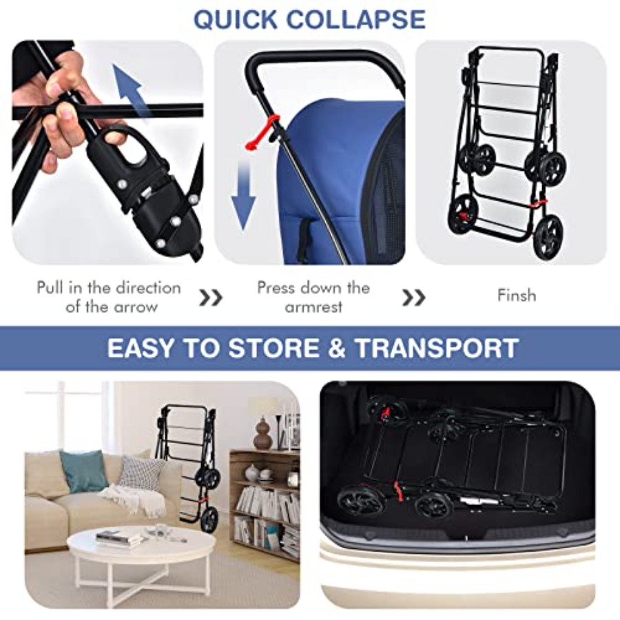 Pet stroller for small to medi - огляд і ціна Pet Stroller Carrier