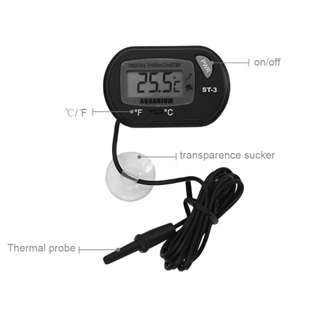 Aquarium Thermometer Suction C - огляд і ціна Pet Supplies Fish