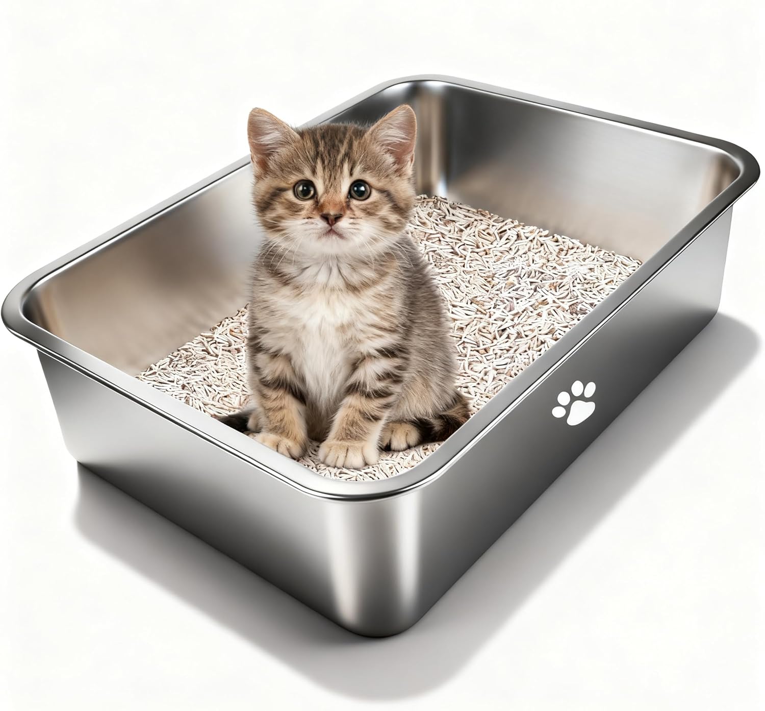 Stainless Steel Cat Litter Box - огляд і ціна Pet X Supplies & Tack Howell