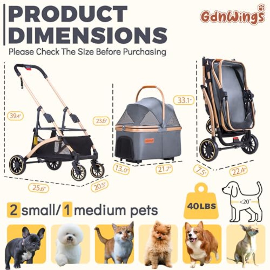 Pet Stroller for Small Dogs: L - огляд і ціна Pet Stroller Carrier