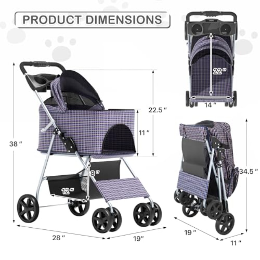 Pet stroller for small medium  - огляд і ціна Pet Stroller Carrier