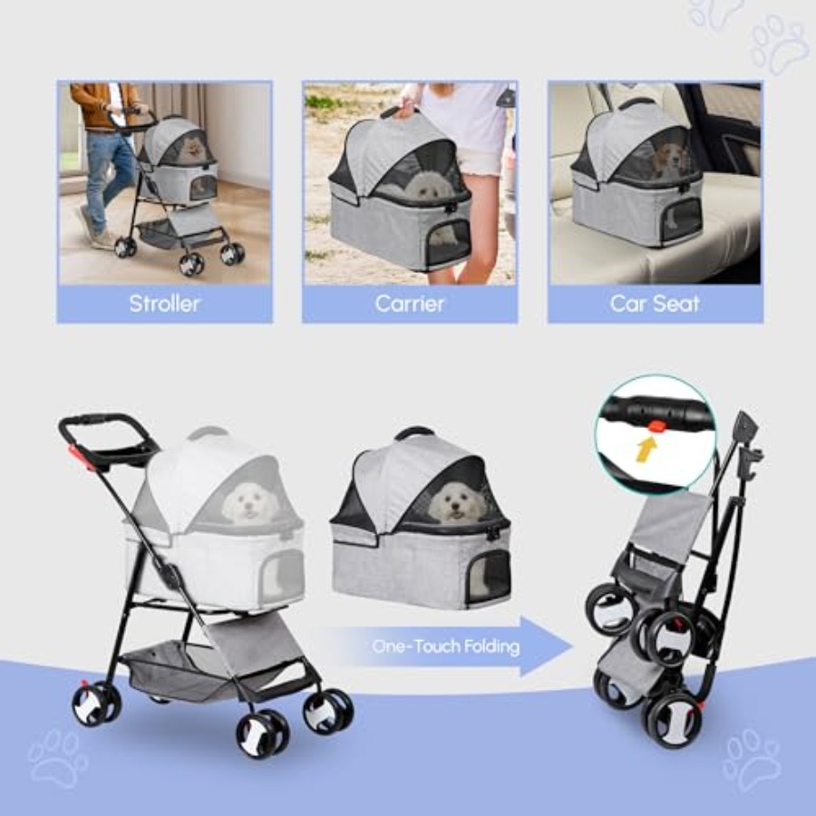 Pet Stroller for Small Medium  - огляд і ціна Pet Stroller Carrier