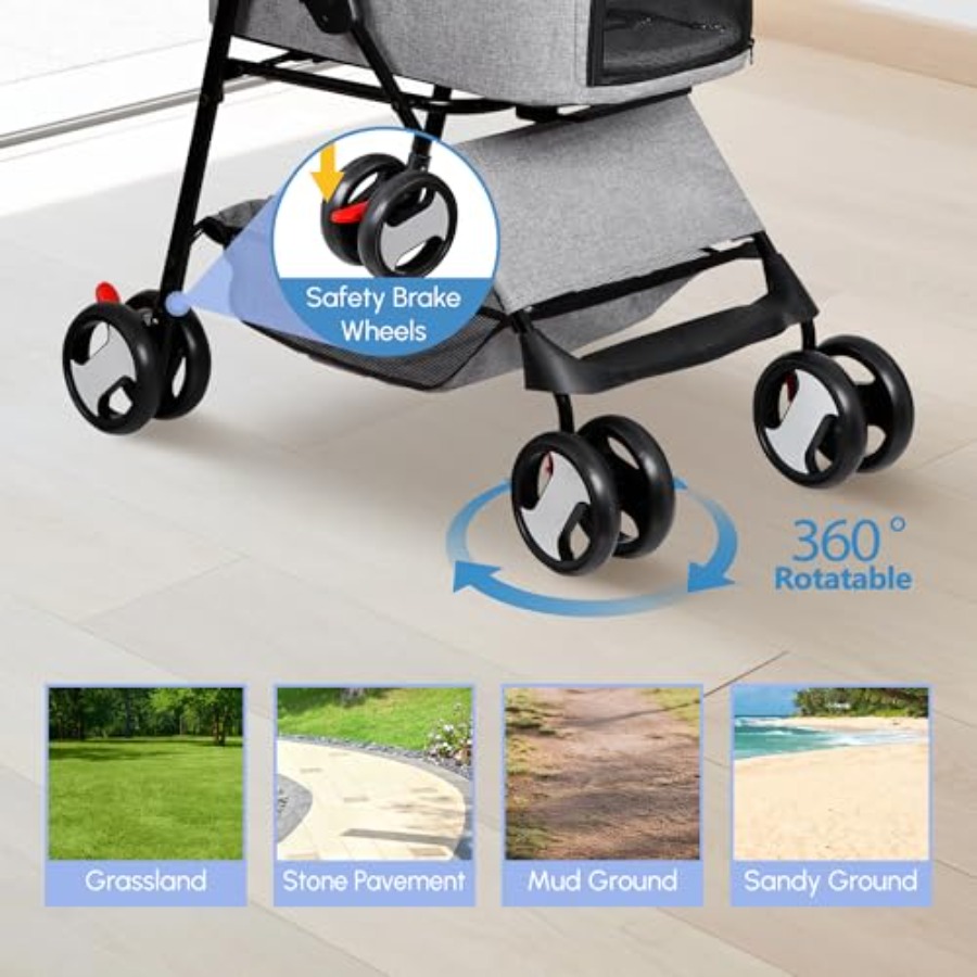 Pet Stroller for Small Medium  - огляд і ціна Pet Stroller Carrier