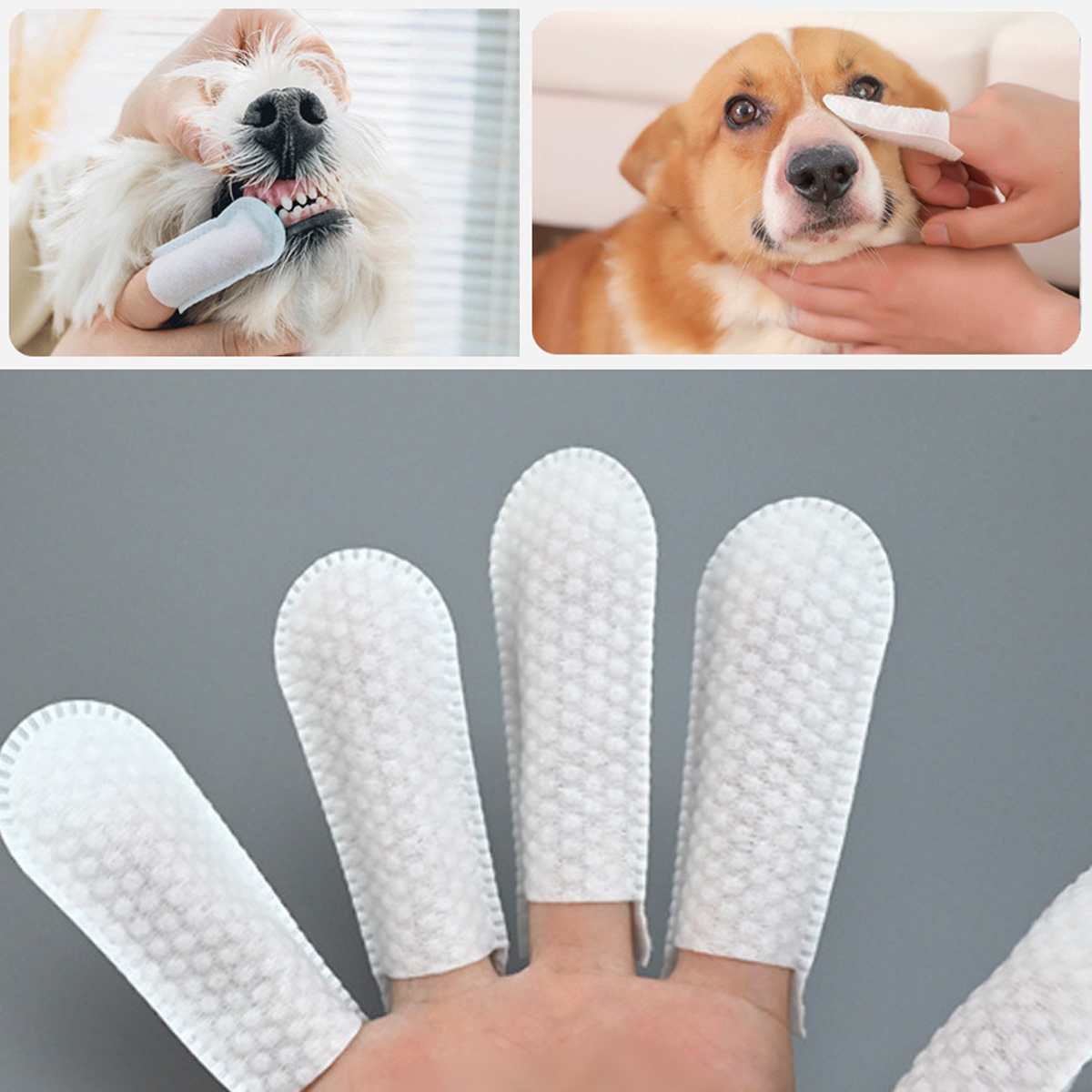 50Pcs/Pack Pet Cleaning Finger - огляд і ціна Pet Ear Cleaner